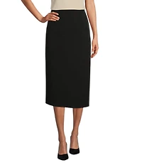 Preston & York Taylor Stretch Crepe Suiting Midi Pencil Skirt
