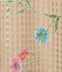 Preston & York Teegan Mock Neck Sleeveless Printed Organza Dress