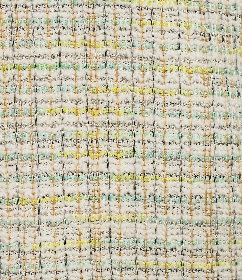 Preston & York Teri Collar Short Sleeve Tweed Knee Length Knit Dress