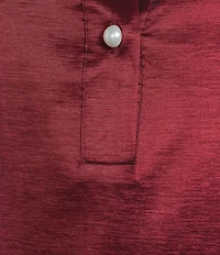 Preston & York Thea Stretch Taffeta Collar Neckline Long Sleeve Blouse