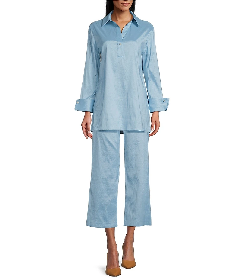 Preston & York Thea Stretch Taffeta Cropped Pants