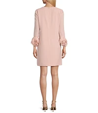 Preston & York Valentine Long Sleeve Ruffle Crepe Dress