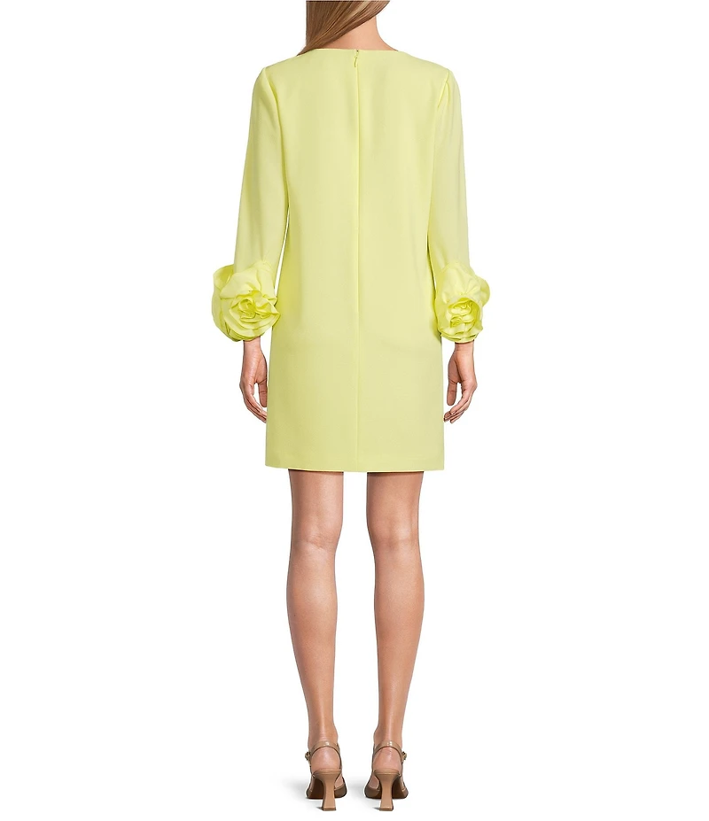 Preston & York Valentine Long Sleeve Ruffle Crepe Dress