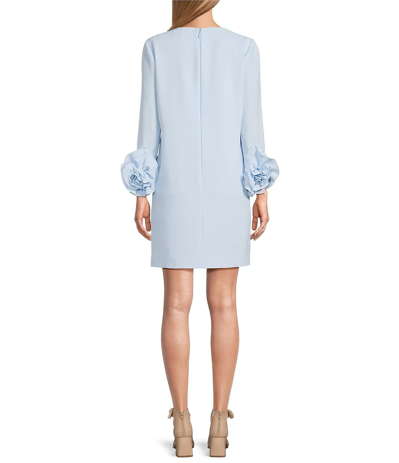 Preston & York Valentine Long Sleeve Ruffle Crepe Dress
