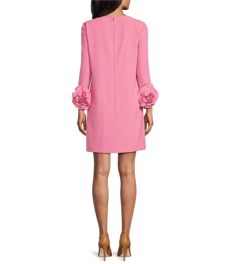 Preston & York Valentine Long Sleeve Ruffle Crepe Dress