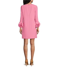 Preston & York Valentine Long Sleeve Ruffle Crepe Dress