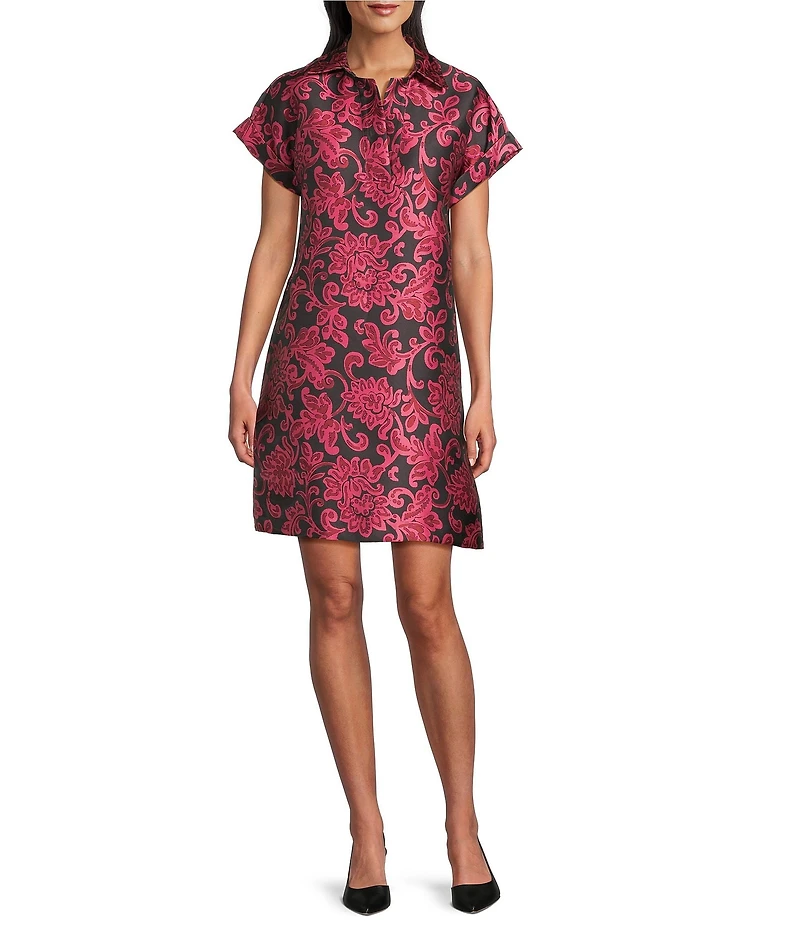 Preston & York Wilson Short Sleeve Collared Sheath Dress