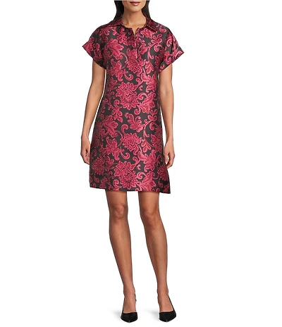 Preston & York Wilson Short Sleeve Collared Sheath Dress