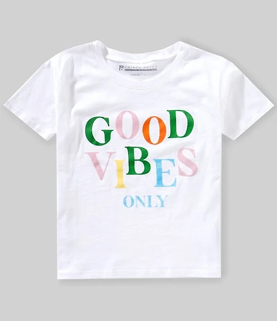 Prince Peter Big Girls Good Vibes Only Short Sleeve T-Shirt