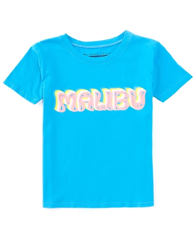 Prince Peter Big Girls Malibu Wave Short Sleeve Graphic T-Shirt