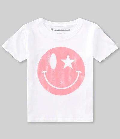 Prince Peter Big Girls Smiley Wink Short Sleeve T-Shirt