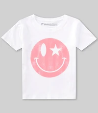 Prince Peter Big Girls Smiley Wink Short Sleeve T-Shirt