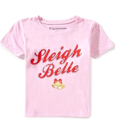 Prince Peter Big Girls Sleigh Bells Short Sleeve T-Shirt