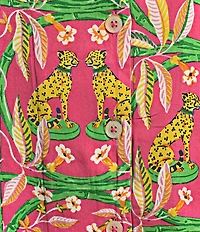 Printfresh Bagheera Floral Satin Thermoregulating Short Sleeve Notch Collar Shorty Pajama Set