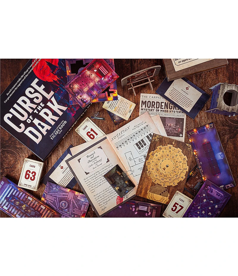 Professor Puzzle Curse of the Dark Escape Room Board Game
