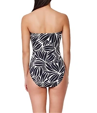Profile by Gottex Comeback Cut-Out Tummy Control Bandeau One Piece Swimsuit