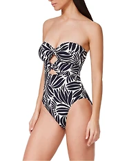 Profile by Gottex Comeback Cut-Out Tummy Control Bandeau One Piece Swimsuit