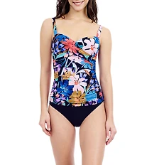 Profile By Gottex Melody Sweetheart Neck D-Cup Bra Size Tankini Swim Top