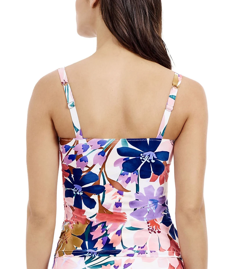 Profile By Gottex Melody Sweetheart Neck D-Cup Bra Size Tankini Swim Top