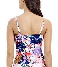 Profile By Gottex Melody Sweetheart Neck D-Cup Bra Size Tankini Swim Top