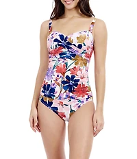 Profile By Gottex Melody Sweetheart Neck D-Cup Bra Size Tankini Swim Top