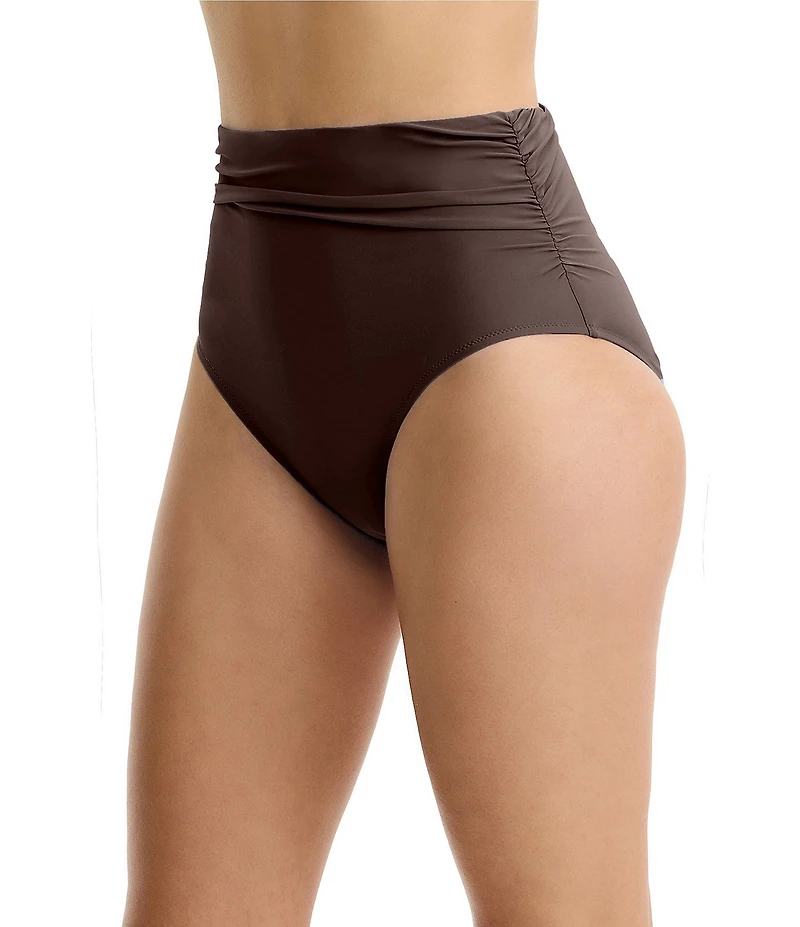 Profile By Gottex Tutti Frutti Shirred High Waist Swim Bottom