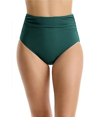 Profile By Gottex Tutti Frutti Shirred High Waist Swim Bottom
