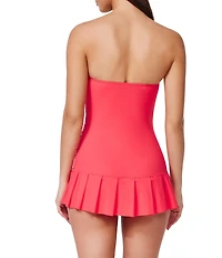 Profile by Gottex Tutti Frutti Sweetheart Neck Tummy Control Bandeau Swim Dress