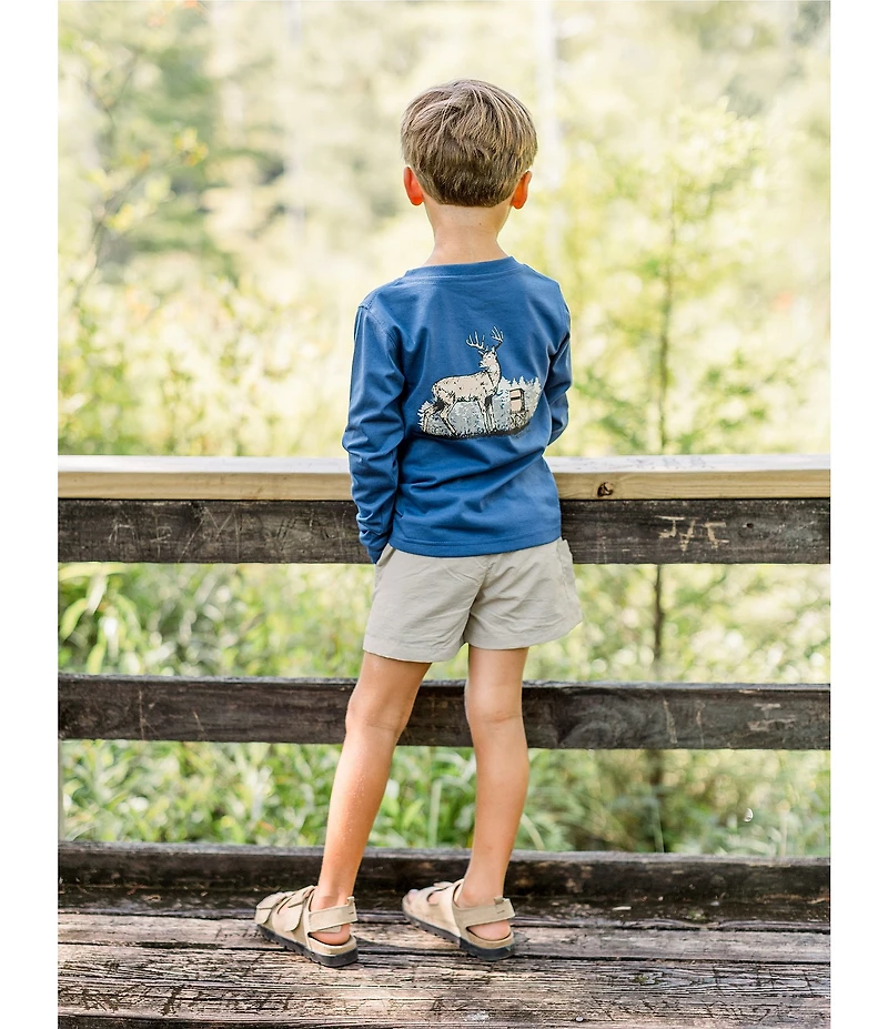 Properly Tied Big Boys Long Sleeve Deer Season Graphic T-Shirt