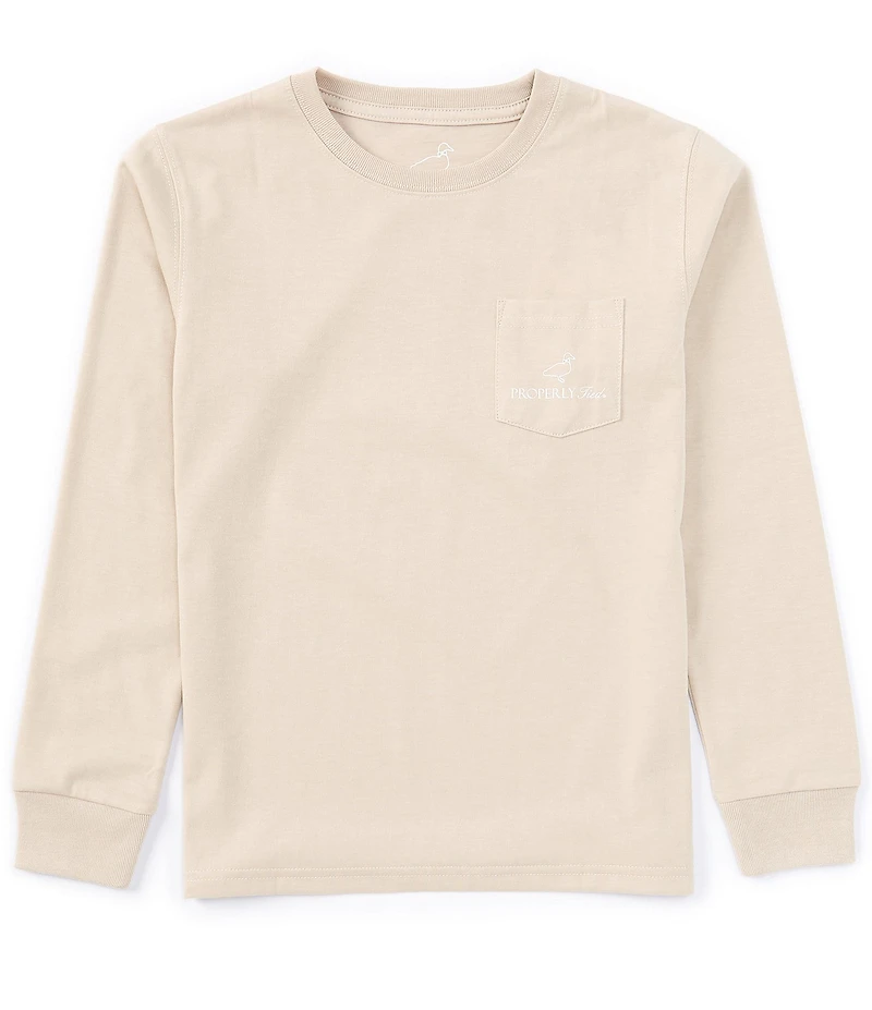 Properly Tied Big Boys 8-16 Mallard Flight Long Sleeve Graphic T-Shirt