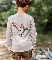 Properly Tied Big Boys 8-16 Mallard Flight Long Sleeve Graphic T-Shirt