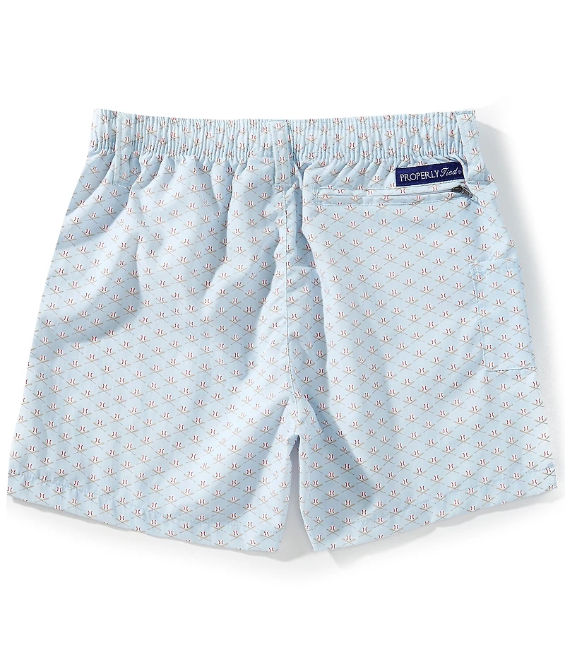 Properly Tied Big Boys Baseball Print Mallard Shorts