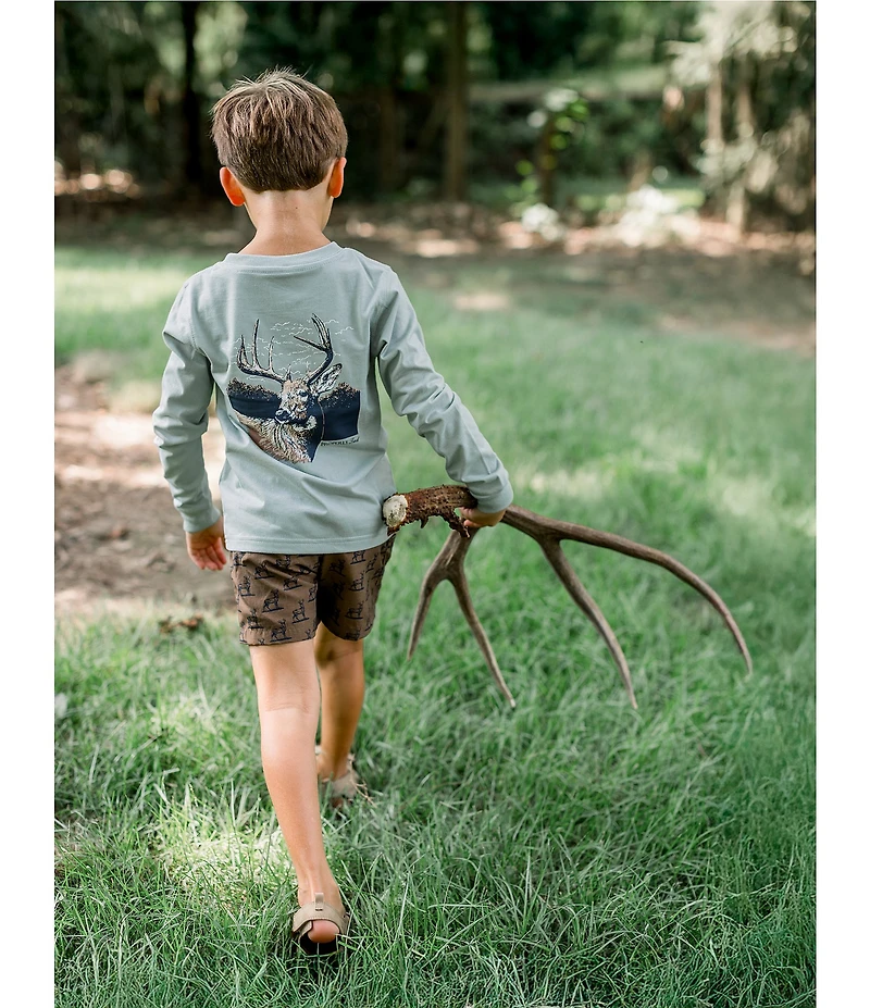 Properly Tied Big Boys Buck Long Sleeve T-Shirt