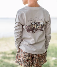 Properly Tied Big Boys Camo Truck Long Sleeve T-Shirt