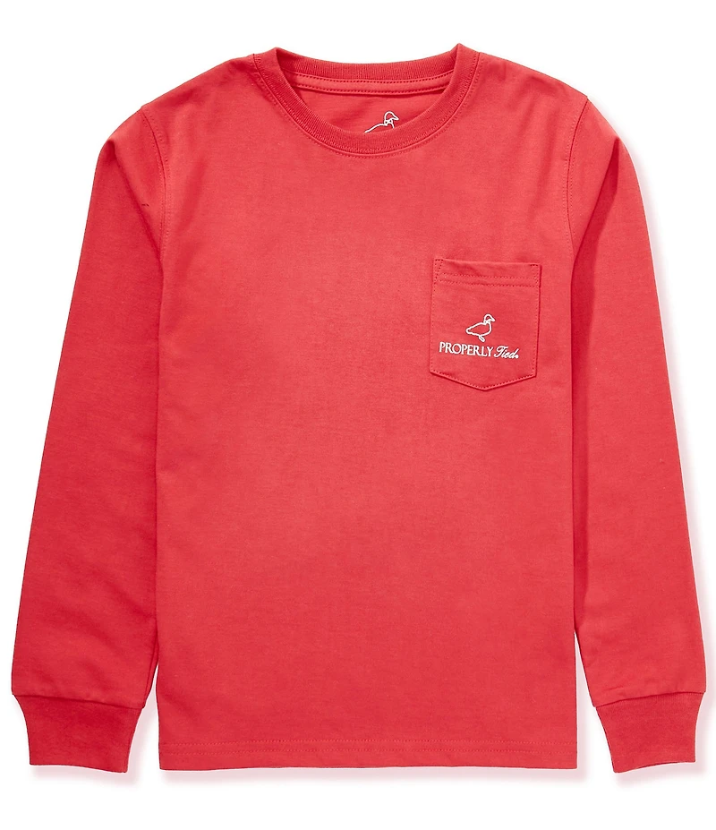 Properly Tied Big Boys Deck The Paws Long Sleeve T-Shirt