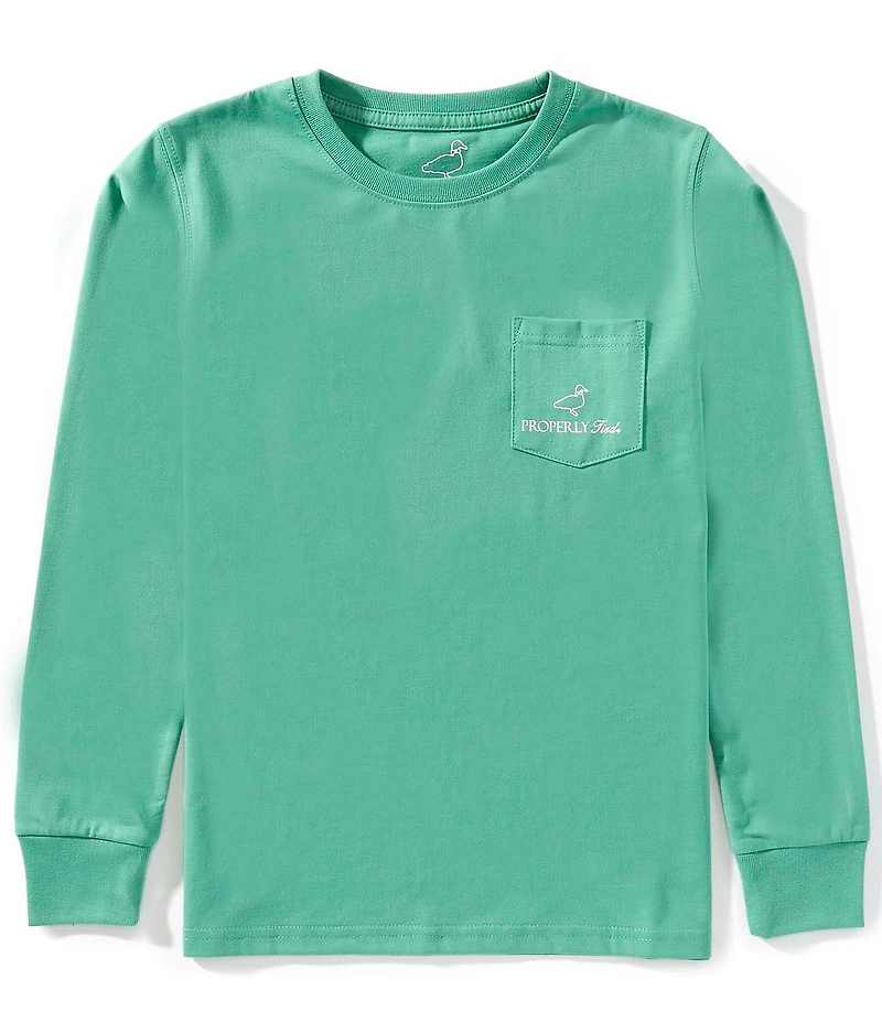Properly Tied Big Boys Good Catch Long Sleeve T-Shirt