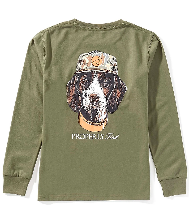 Properly Tied Big Boys Mans Best Friend Long Sleeve T-Shirt