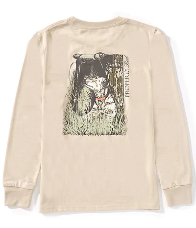 Properly Tied Big Boys Mossy Oak Lab Long Sleeve T-Shirt