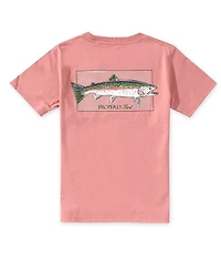 Properly Tied Big Boys Rainbow Trout Short-Sleeve T-Shirt