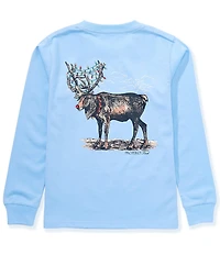 Properly Tied Big Boys Reindeer Long Sleeve T-Shirt