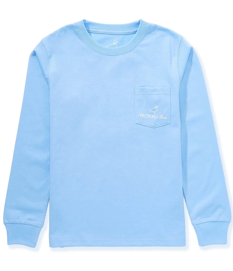 Properly Tied Big Boys Reindeer Long Sleeve T-Shirt