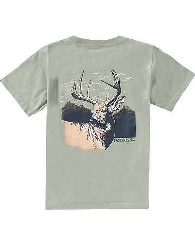 Properly Tied Big Boys Short Sleeve Buck Graphic Tee