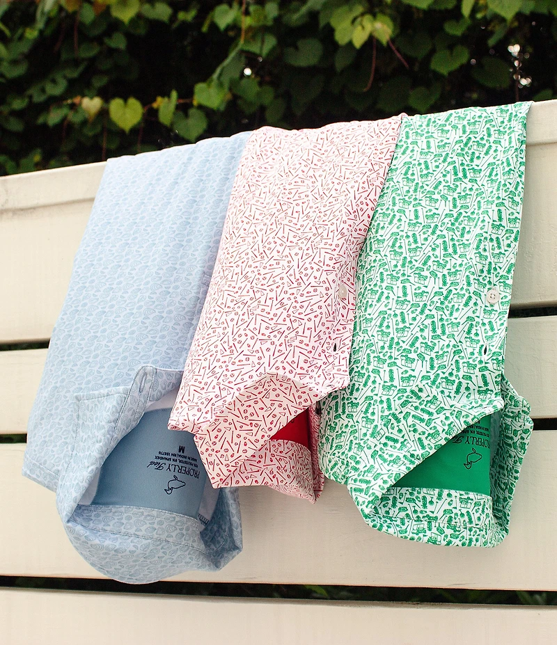 Properly Tied Little Boys Range Short Sleeve Print Polo Shirt