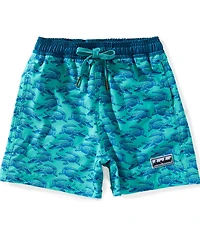 Properly Tied Boys Shordees Gator Swim Trunks