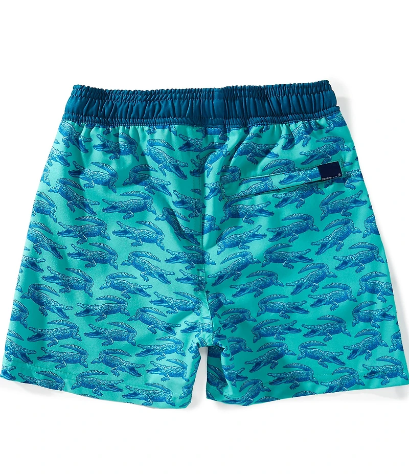Properly Tied Boys Shordees Gator Swim Trunks
