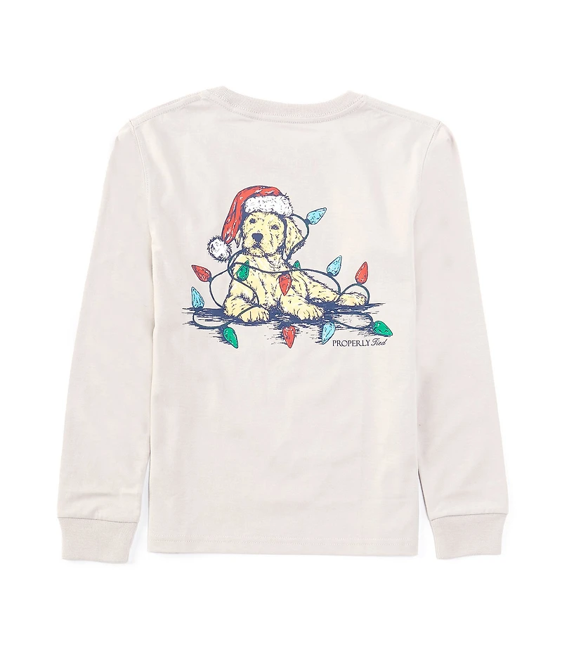 Properly Tied Little Boys 2-7 Santa Paws Graphic T-Shirt