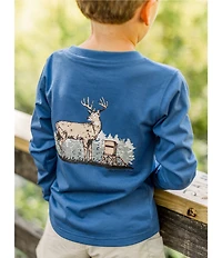 Properly Tied Little Boys 2T-7 Long Sleeve Deer Season Graphic T-Shirt