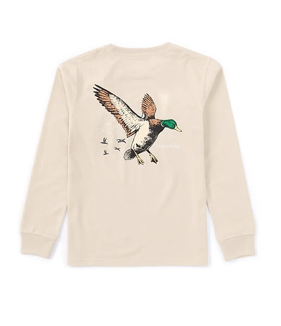 Properly Tied Little Boys Mallard Flight Long Sleeve Graphic T-Shirt