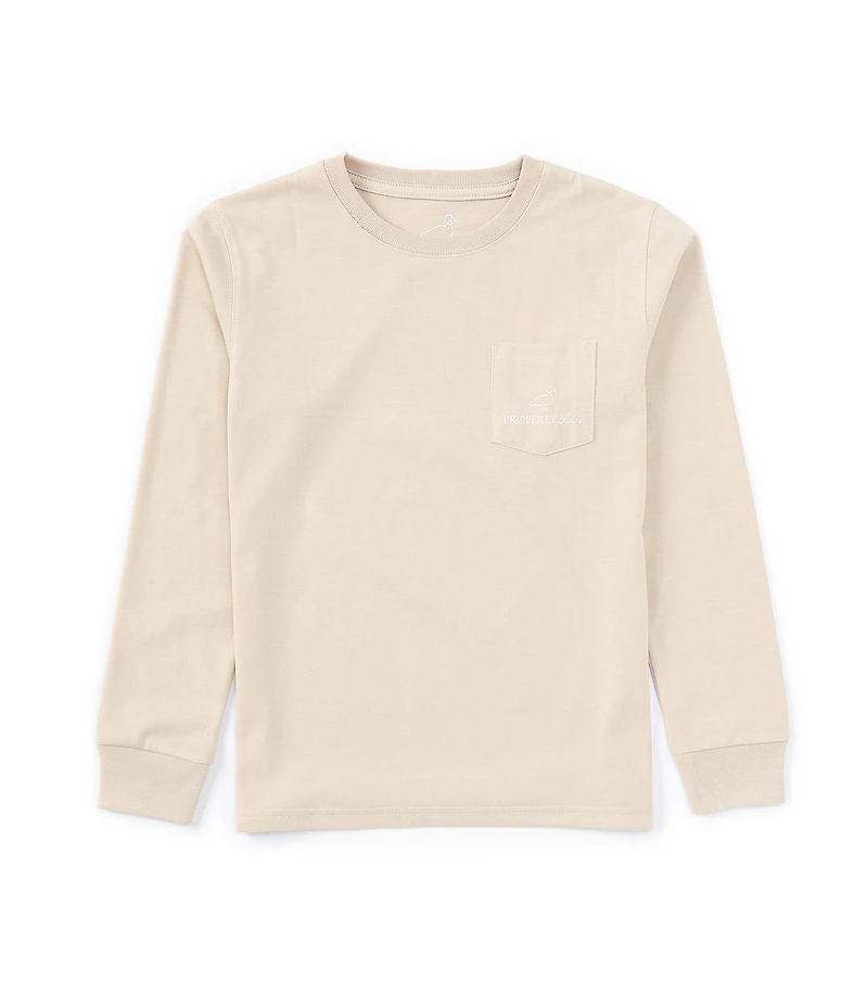 Properly Tied Little Boys Mallard Flight Long Sleeve Graphic T-Shirt