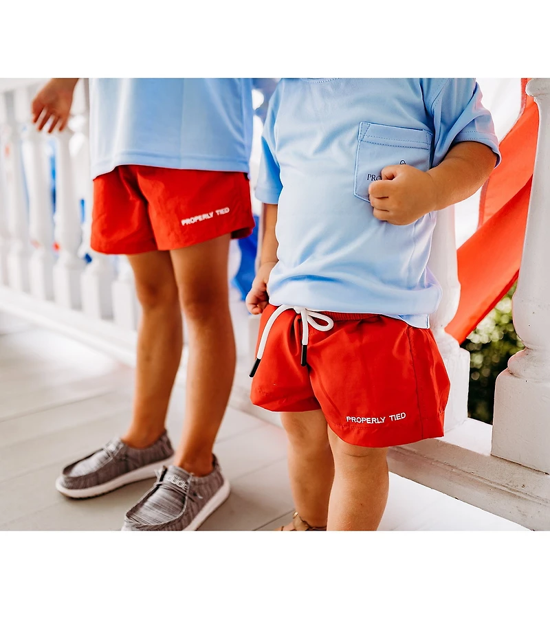 Properly Tied Little Boys Mallard Pull-On Shorts